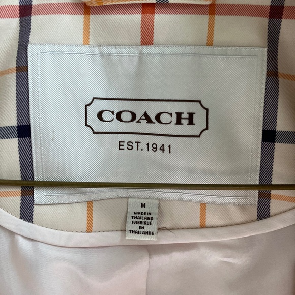 Coach women's short trench coat - Picture 5 of 12